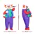 Inflatable Clown Costume for Adults 2m – Durable Water-Resistant Polyester Fancy Dress with USB Fan, Unisex Cosplay Suit