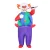 Inflatable Clown Costume for Adults 2m – Durable Water-Resistant Polyester Fancy Dress with USB Fan, Unisex Cosplay Suit