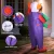 Inflatable Clown Costume for Adults 2m – Durable Water-Resistant Polyester Fancy Dress with USB Fan, Unisex Cosplay Suit