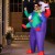 Inflatable Clown Costume for Adults 2m – Durable Water-Resistant Polyester Fancy Dress with USB Fan, Unisex Cosplay Suit