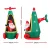 Jingle Jollys 2.55M LED Santa in Helicopter Christmas Inflatable, 190T Polyester, Outdoor Holiday Decoration