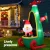 Jingle Jollys 2.55M LED Santa in Helicopter Christmas Inflatable, 190T Polyester, Outdoor Holiday Decoration