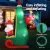 Jingle Jollys 2.55M LED Santa in Helicopter Christmas Inflatable, 190T Polyester, Outdoor Holiday Decoration
