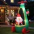 Jingle Jollys 2.55M LED Santa in Helicopter Christmas Inflatable, 190T Polyester, Outdoor Holiday Decoration