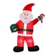Jingle Jollys 3.8m Giant Santa Christmas Inflatable with LED Lights, UV-Resistant 190T Polyester, Outdoor Display