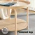 Artiss Ermina Coffee Table, MDF & Pinewood, 70cm Round, Natural Wood Grain Finish, Easy Assembly, Stylish & Durable