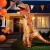 Inflatable T-Rex Dinosaur Costume for Adults - 2.3m, Water-Resistant, Easy Setup, Party & Halloween Fun