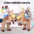Inflatable Cowboy Costume for Adults – 1.48m Water-Resistant Polyester with USB Fan for Halloween Party Fun