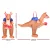 Inflatable Kangaroo Costume for Adults - 1.22m, Water-Resistant Polyester, USB Fan, Easy Storage & Maintenance