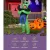 Inflatable Green Alien Costume for Adults - 1.95m Polyester Suit with Fan System, Battery/USB Powered
