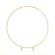 2M Round Metal Backdrop Stand for Weddings, Parties, Flower or Balloon Display, Gold or White, Easy Setup, Stable Frame