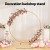 2M Round Metal Backdrop Stand for Weddings, Parties, Flower or Balloon Display, Gold or White, Easy Setup, Stable Frame