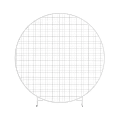 2M Round Metal Backdrop Stand for Wedding, Party, Flower, Balloon Display – Gold or White, Easy Setup, Stable Frame