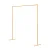 2M Gold Metal Backdrop Stand for Wedding Party, Flower Balloon Display, Easy Assembly, Stable Frame, Elegant Décor