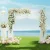 2M Backdrop Stand: Elegant Metal Frame for Wedding, Party, Flower & Balloon Decor - Easy Setup, White & Gold