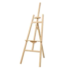 Artiss Floor Easel, Pine Wood, 175cm, White Oak - Classic A-Frame, Adjustable, Lightweight, Portable Art Stand