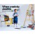 Artiss Floor Easel, Pine Wood, 175cm, White Oak - Classic A-Frame, Adjustable, Lightweight, Portable Art Stand