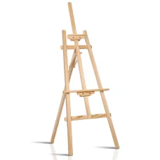 Artiss 147cm Pine Wood Floor Easel – Classic A-Frame, Adjustable Height & Tilt, Sturdy, Lightweight, Folds Flat