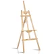 Artiss 147cm Pine Wood Floor Easel – Classic A-Frame, Adjustable Height & Tilt, Sturdy, Lightweight, Folds Flat