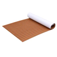 Seamanship EVA Foam Boat Flooring Mat, 240x90x0.6cm, Dark Brown, Weather-Resistant, Anti-Slip, DIY Installation
