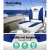 Seamanship Folding Boat Seats, Premium Plastic & UV-Resistant PVC, 13cm Padding, White/Blue, Set of 2 with Swivel Base