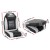 Seamanship 2X Folding Marine Boat Seats, High-Back, Grey/Black, 43x38x60cm, Swivel Base, Weatherproof & UV-Res