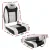 Seamanship 2X Folding Boat Seats, High Back, Grey/Black, 43x38x60cm, Swivel, Weatherproof, Saltwater & UV Resistant