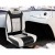 Seamanship 2X Folding Boat Seats, High Back, Grey/Black, 43x38x60cm, Swivel, Weatherproof, Saltwater & UV Resistant