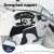 Seamanship Captain Bucket Boat Seat, PVC Fabric, 15cm Padding, Blue, 68x52x60cm, Flip-Up Bolster, Swivel Base