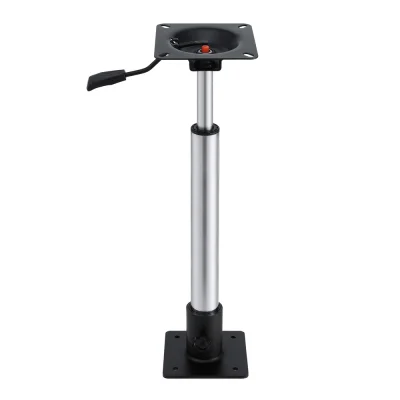 Seamanship Adjustable Boat Seat Pedestal 55-75cm Gas Lift, 360° Swivel, Steel Base, 181kg, Corrosion Resistant