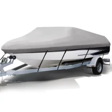 Seamanship Boat Cover, Marine Grade 600D Polyester, Fits 14-16ft, Max Beam 90", UV & Mildew Resistant, Trailerable