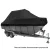 Seamanship Boat Cover, 600D Polyester, 19-21ft, Black, UV-Resistant, Heavy Duty, Trailerable, Marine Grade Protection