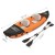 Bestway Hydro Force Inflatable 2-Person Kayak with Aluminium Oars, 3.21m Durable Vinyl, Orange, Quick Inflation/Deflation