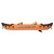 Bestway Hydro Force Inflatable 2-Person Kayak with Aluminium Oars, 3.21m Durable Vinyl, Orange, Quick Inflation/Deflation