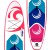 Weisshorn 11ft Inflatable Stand Up Paddle Board - Durable Drop-Stitch, Kayak Seat, 160kg Capacity, Pink, Blue & White