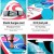 Weisshorn 11ft Inflatable Stand Up Paddle Board - Durable Drop-Stitch, Kayak Seat, 160kg Capacity, Pink, Blue & White