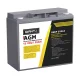 Giantz AGM Deep Cycle Battery 12V 25Ah Portable Power Box, Maintenance-Free, 1400 Cycles, for Caravan Camping