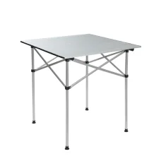 Weisshorn 70CM Aluminium Folding Camping Table - Portable, Roll-Up Design, 30KG Capacity with Carry Bag, Non-Slip Feet