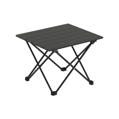 Weisshorn 40CM Aluminium Folding Camping Table - Portable Roll-Up Design with Carry Bag, 30KG Capacity, Anti-Rust
