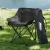 Weisshorn Black Folding Camping Moon Chair, 120kg Capacity, Durable 600D Oxford Fabric, Portable with Drink Holder