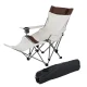 Weisshorn Lightweight Folding Reclining Camping Chair - 600D Fabric, Adjustable Backrest, Portable Comfort, 130kg Capacity
