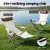 Weisshorn Lightweight Folding Reclining Camping Chair - 600D Fabric, Adjustable Backrest, Portable Comfort, 130kg Capacity