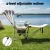 Weisshorn Lightweight Folding Reclining Camping Chair - 600D Fabric, Adjustable Backrest, Portable Comfort, 130kg Capacity