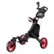 Everfit Foldable Golf Buggy Trolley Cart, 3-Wheel Aluminium, 360° Swivel, Umbrella & Cup Holder, 138x75x117cm