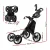 Everfit Foldable 4 Wheel Golf Buggy Trolley, Aluminium, Adjustable Handle, Mesh Net, Umbrella Stand, 116x65x109cm