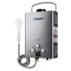 Devanti Portable LPG Gas Water Heater, 8L/min, Grey - Outdoor Shower Solution with LED Display & Safety Features