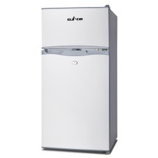 Glacio 100L Silver Portable Fridge Freezer Bar, Upright 12V/24V/240V, Energy-Efficient for Camping & Caravan Use