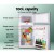 Glacio 100L Silver Portable Fridge Freezer Bar, Upright 12V/24V/240V, Energy-Efficient for Camping & Caravan Use