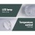 Glacio 100L Silver Portable Fridge Freezer Bar, Upright 12V/24V/240V, Energy-Efficient for Camping & Caravan Use