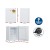 Devanti 60L Upright Freezer Fridge White with Fast Freezing, Adjustable Temperature, Quiet Operation, Energy Saving